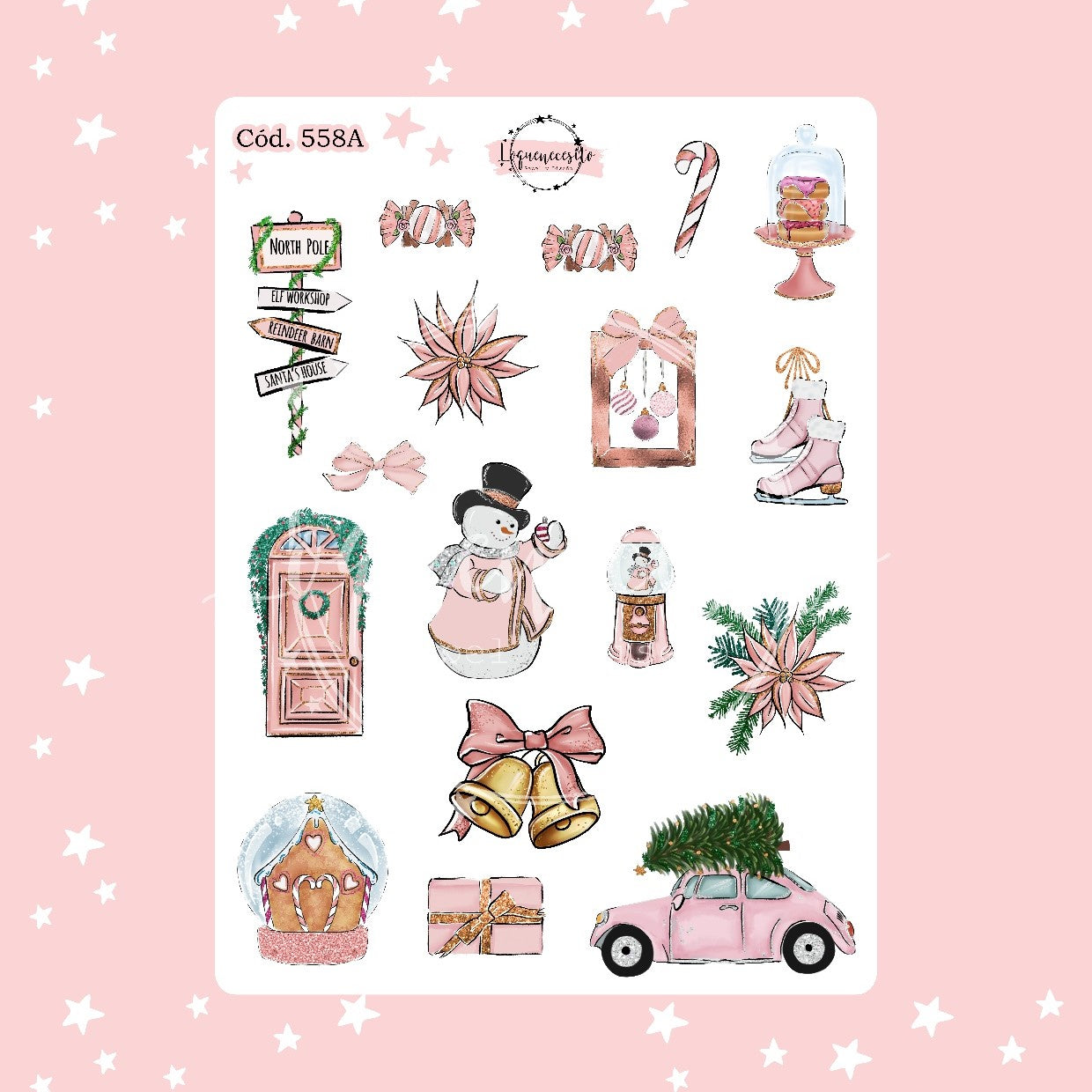 Sticker navidad año nuevo 558