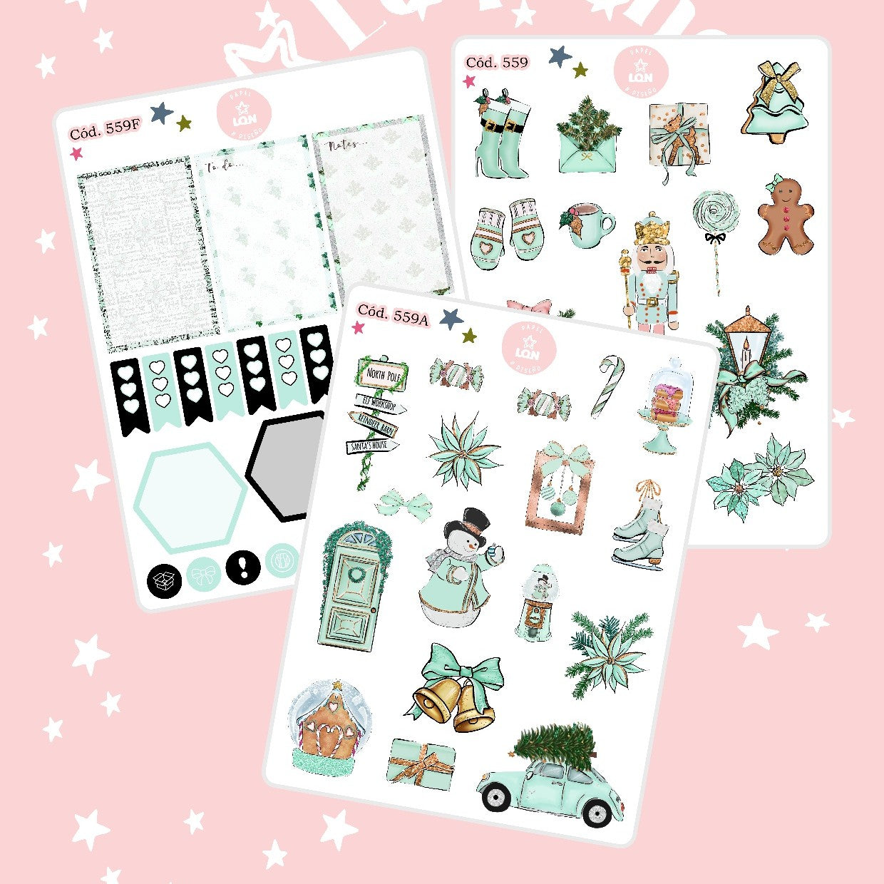 Sticker navidad año nuevo 559