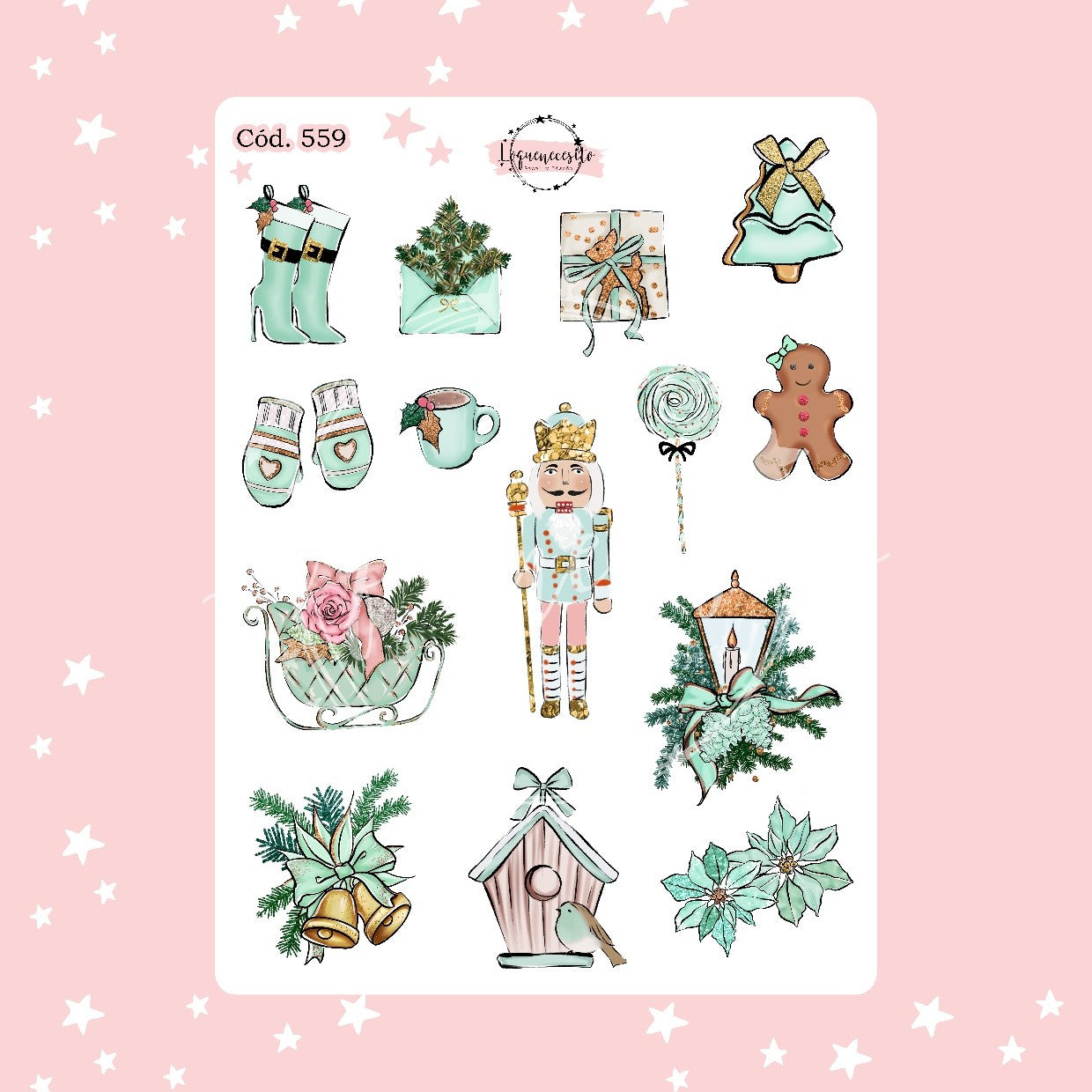 Sticker navidad año nuevo 559