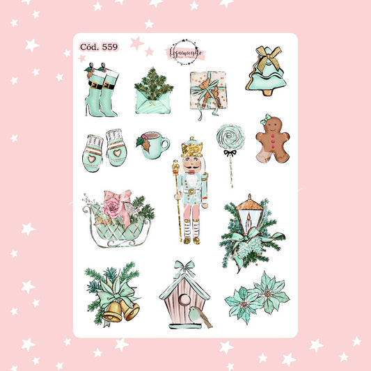 Sticker navidad año nuevo 559