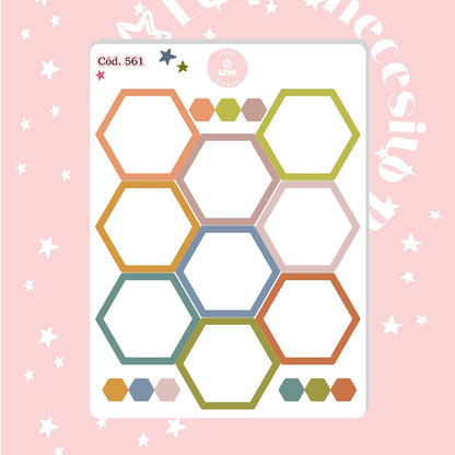 Pack sticker Esenciales para tu planner Boho P01