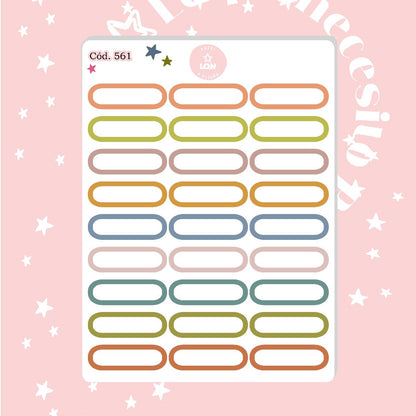 Pack sticker Esenciales para tu planner Boho P01