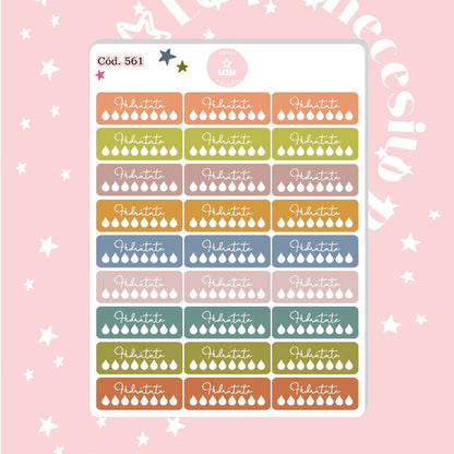 Pack sticker Esenciales para tu planner Boho P01