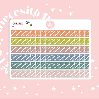 Pack sticker Esenciales para tu planner Boho P01