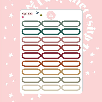 Pack sticker Esenciales para tu planner Fall P01