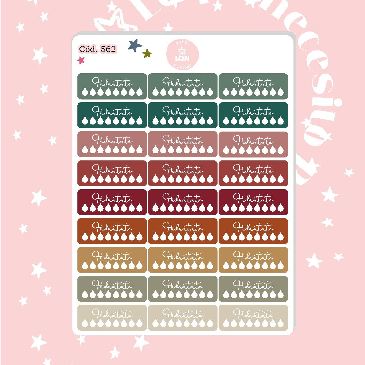 Pack sticker Esenciales para tu planner Fall P01