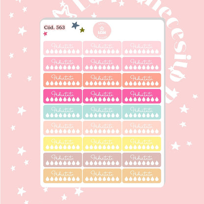 Pack sticker Esenciales para tu planner wonderful P01