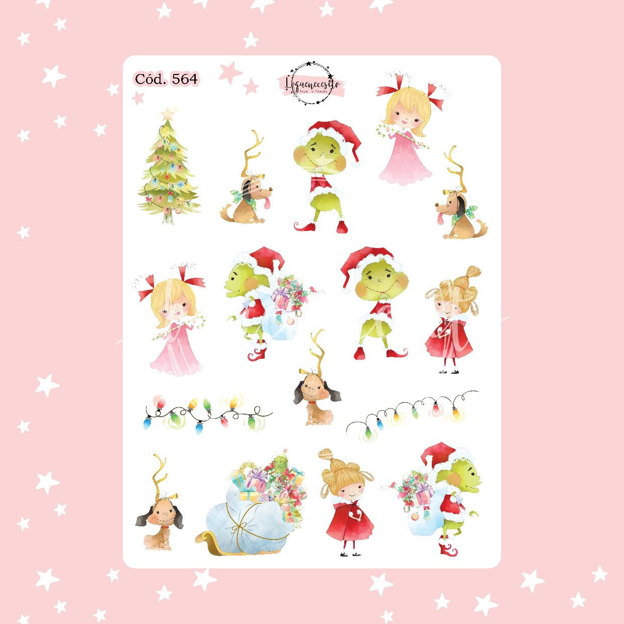 Sticker año nuevo navidad 564