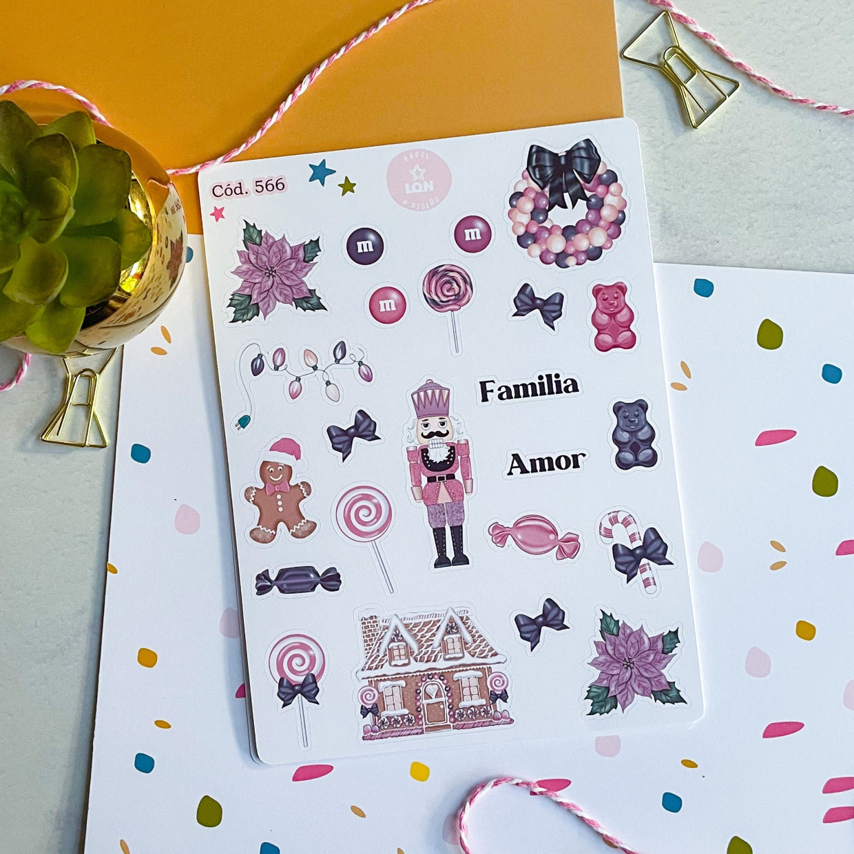 Sticker año nuevo navidad 566