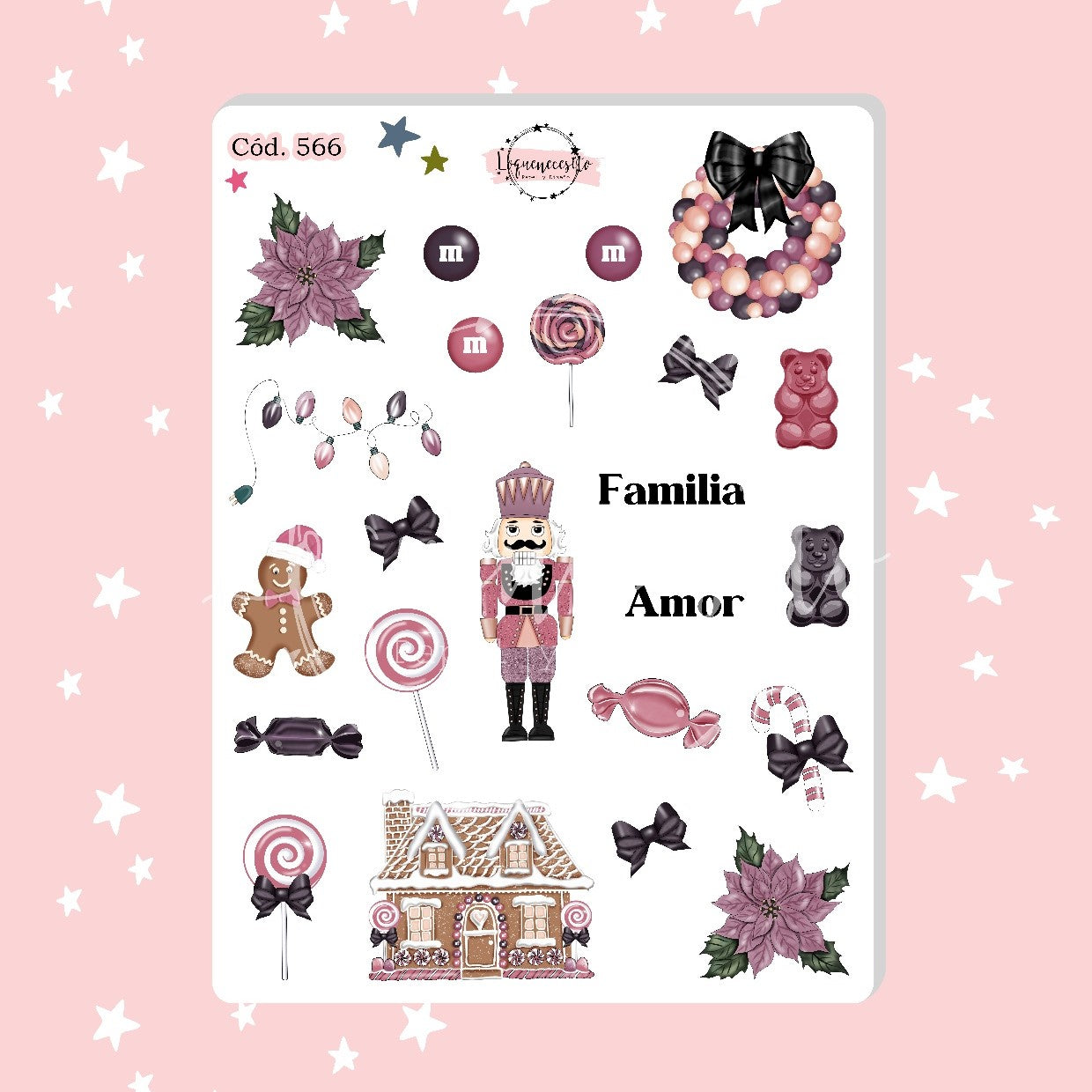 Sticker año nuevo navidad 566