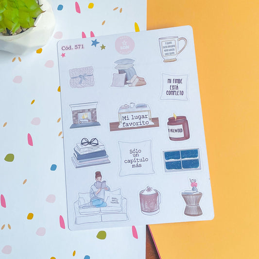 Sticker amor por los libros 571