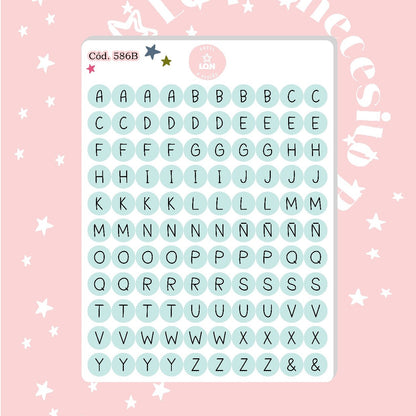 Sticker Letritas 1CM