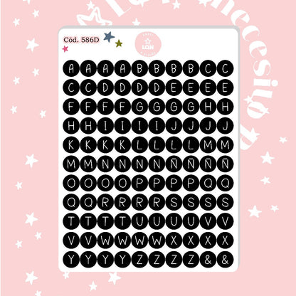 Sticker Letritas 1CM