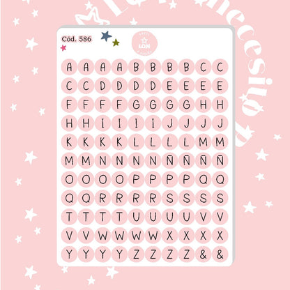 Sticker Letritas 1CM