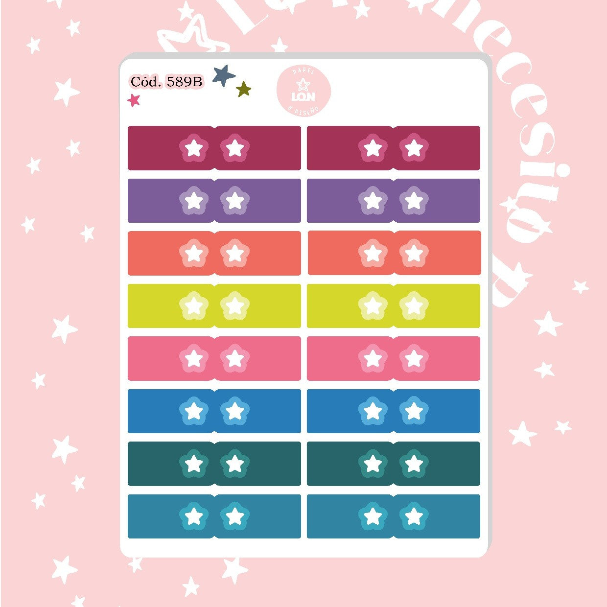 Sticker pestaña tab mini estrella