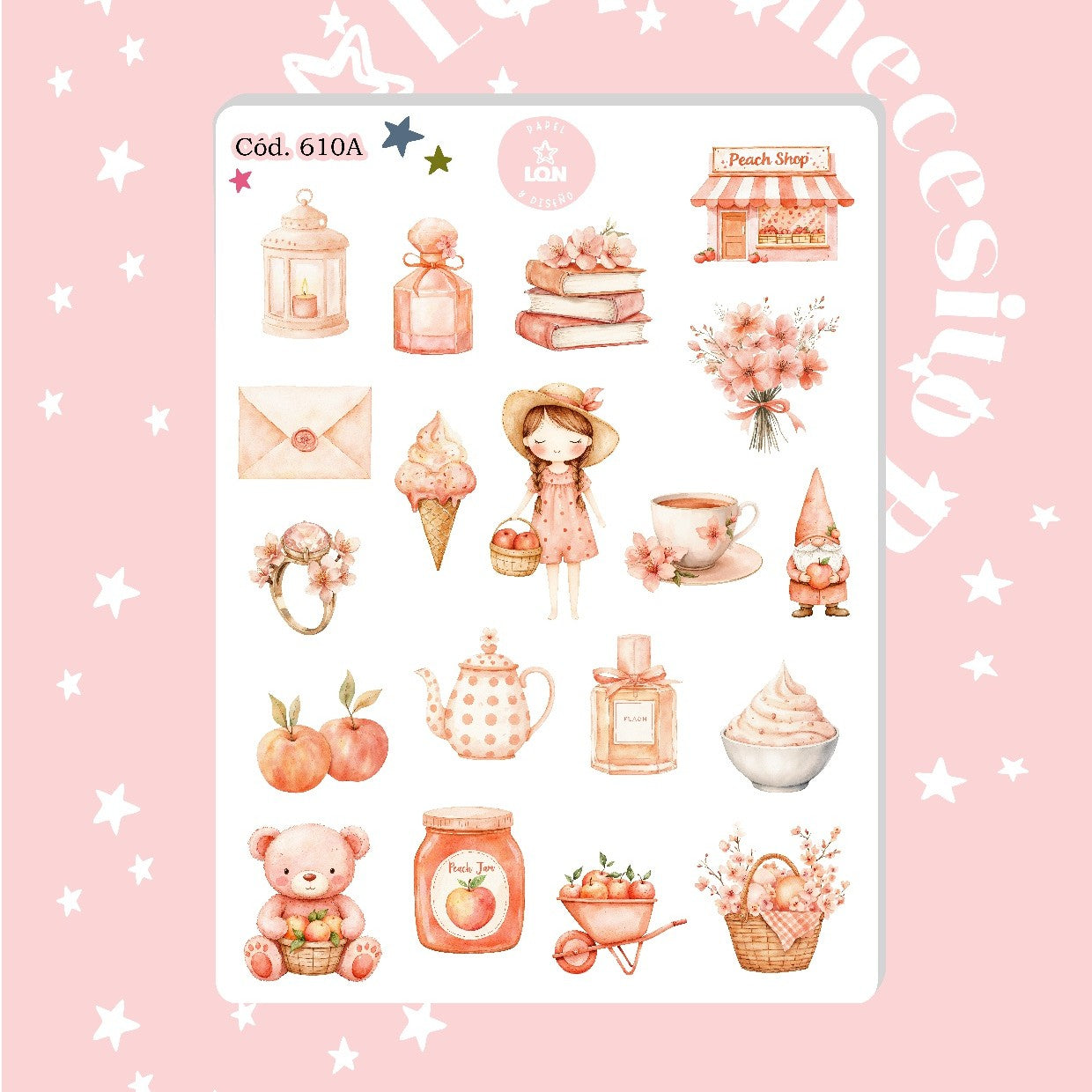 Sticker duraznos amados