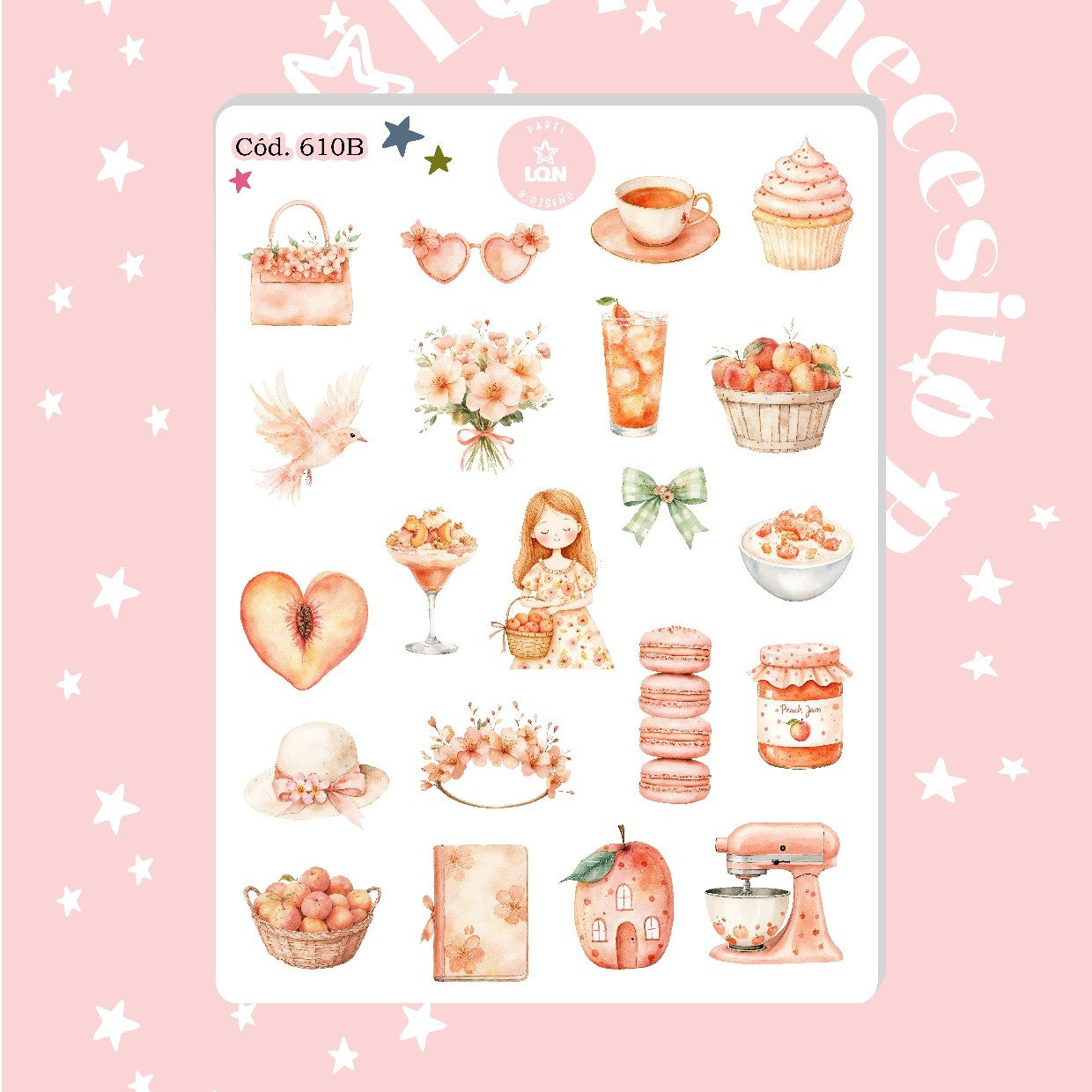 Sticker duraznos amados