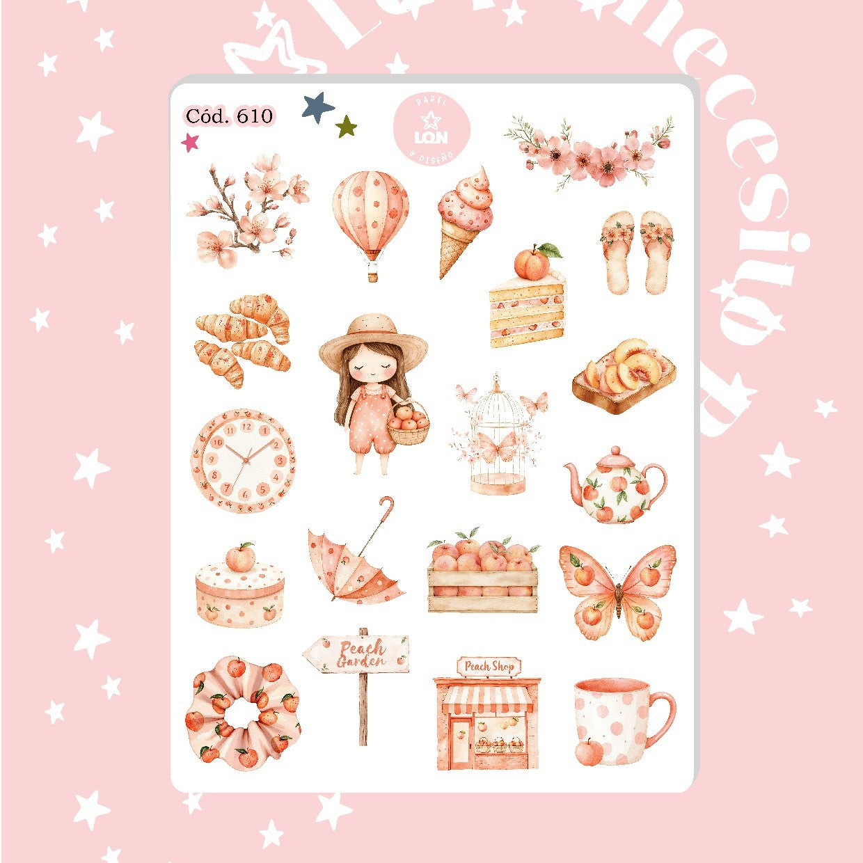 Sticker duraznos amados
