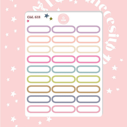 Pack sticker Esenciales para tu planner Bloom P01