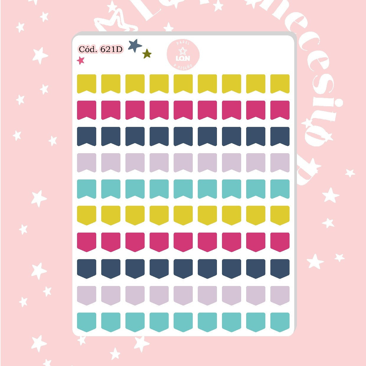Pack sticker Esenciales para tu planner Sunset P02
