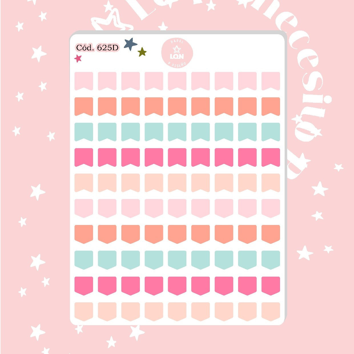 Pack sticker Esenciales para tu planner Wonderful P02
