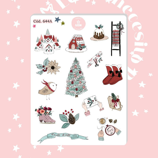 Sticker navidad año nuevo 644