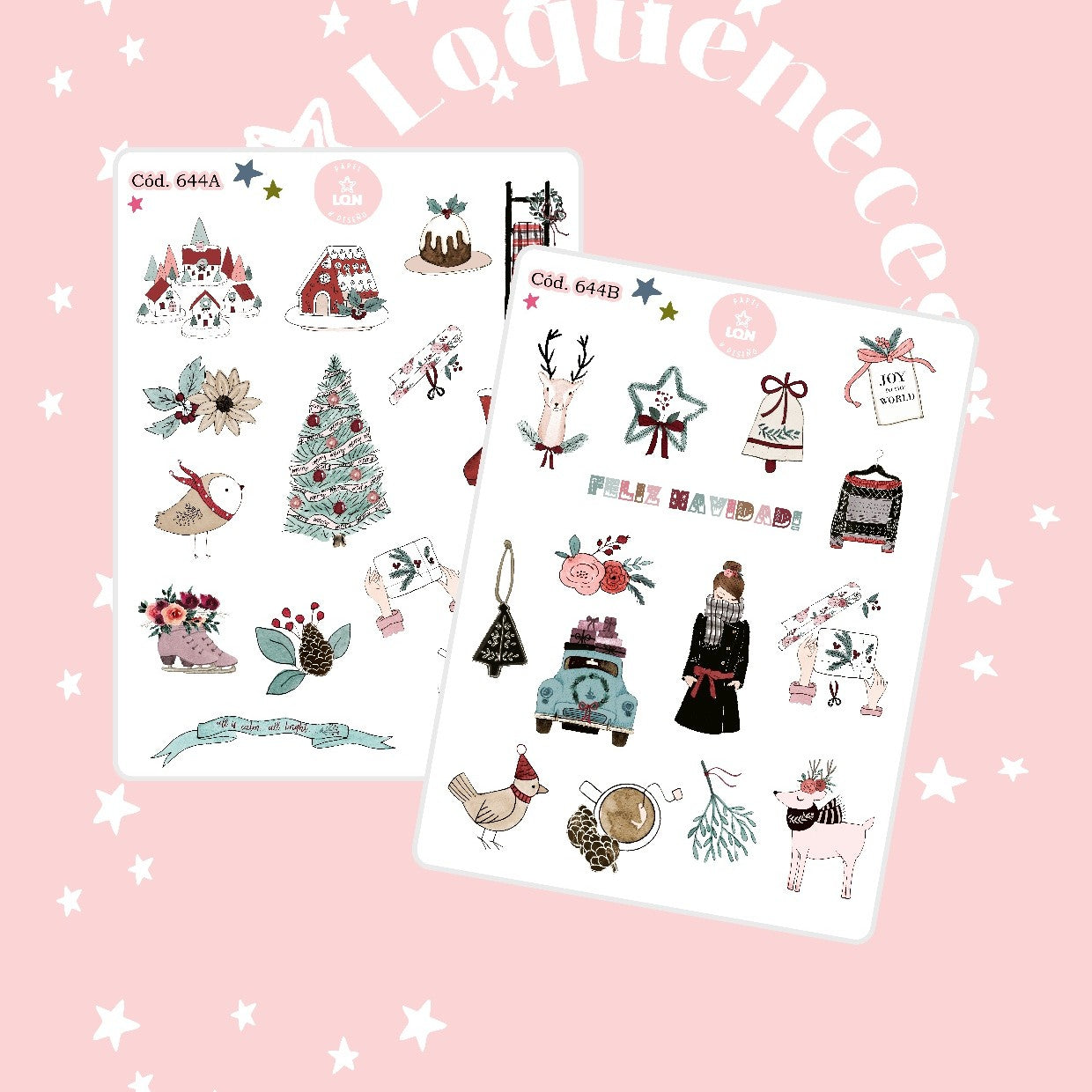 Sticker navidad año nuevo 644