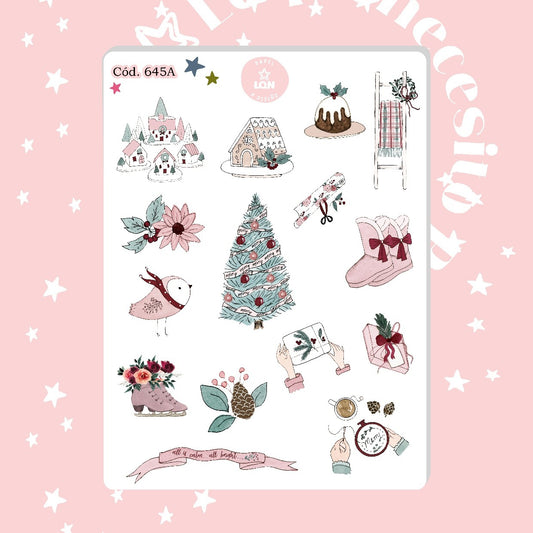 Sticker navidad año nuevo 645