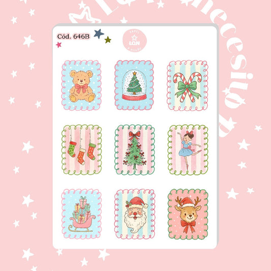 Sticker navidad año nuevo 646