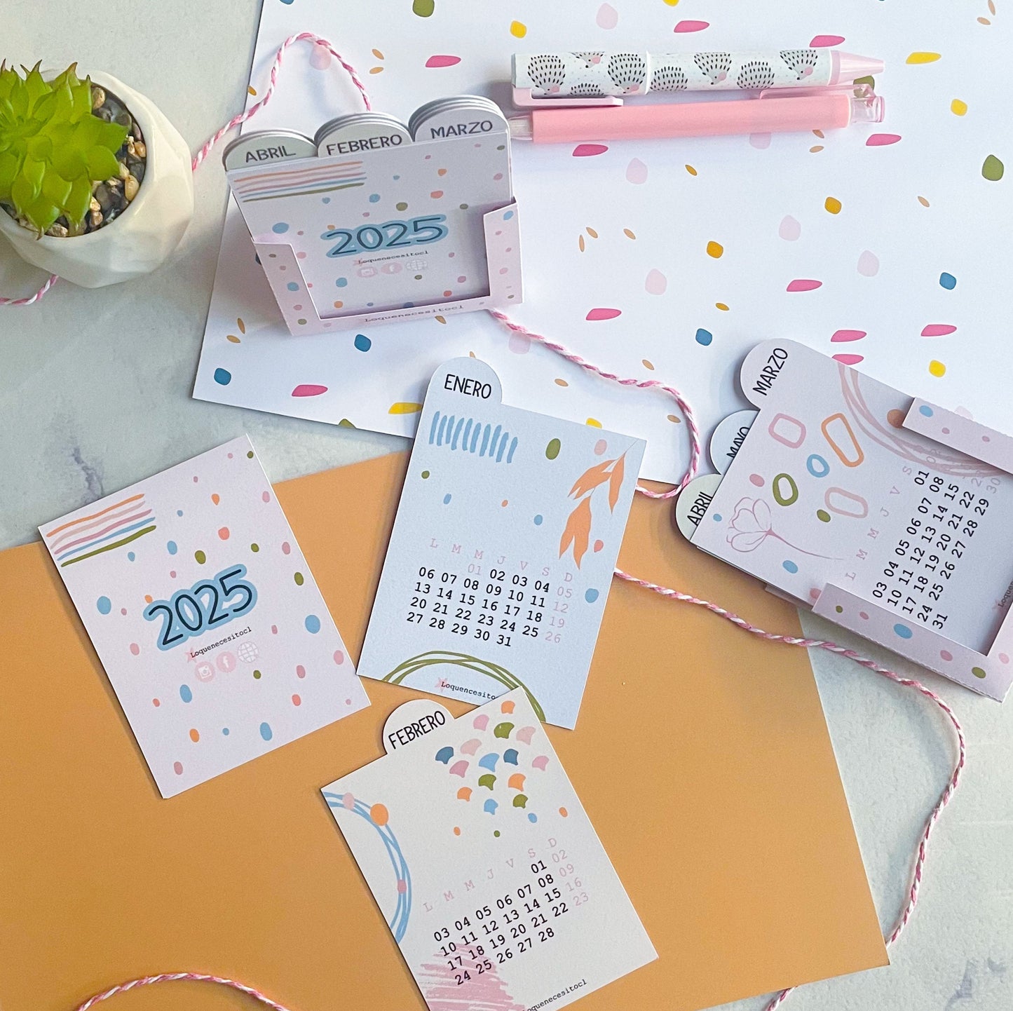 Calendario de escritorio Sin lluvia no hay flores