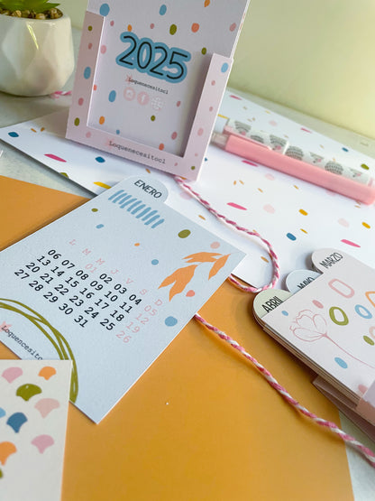 Calendario de escritorio Sin lluvia no hay flores