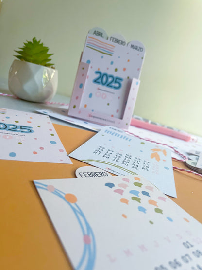 Calendario de escritorio Sin lluvia no hay flores