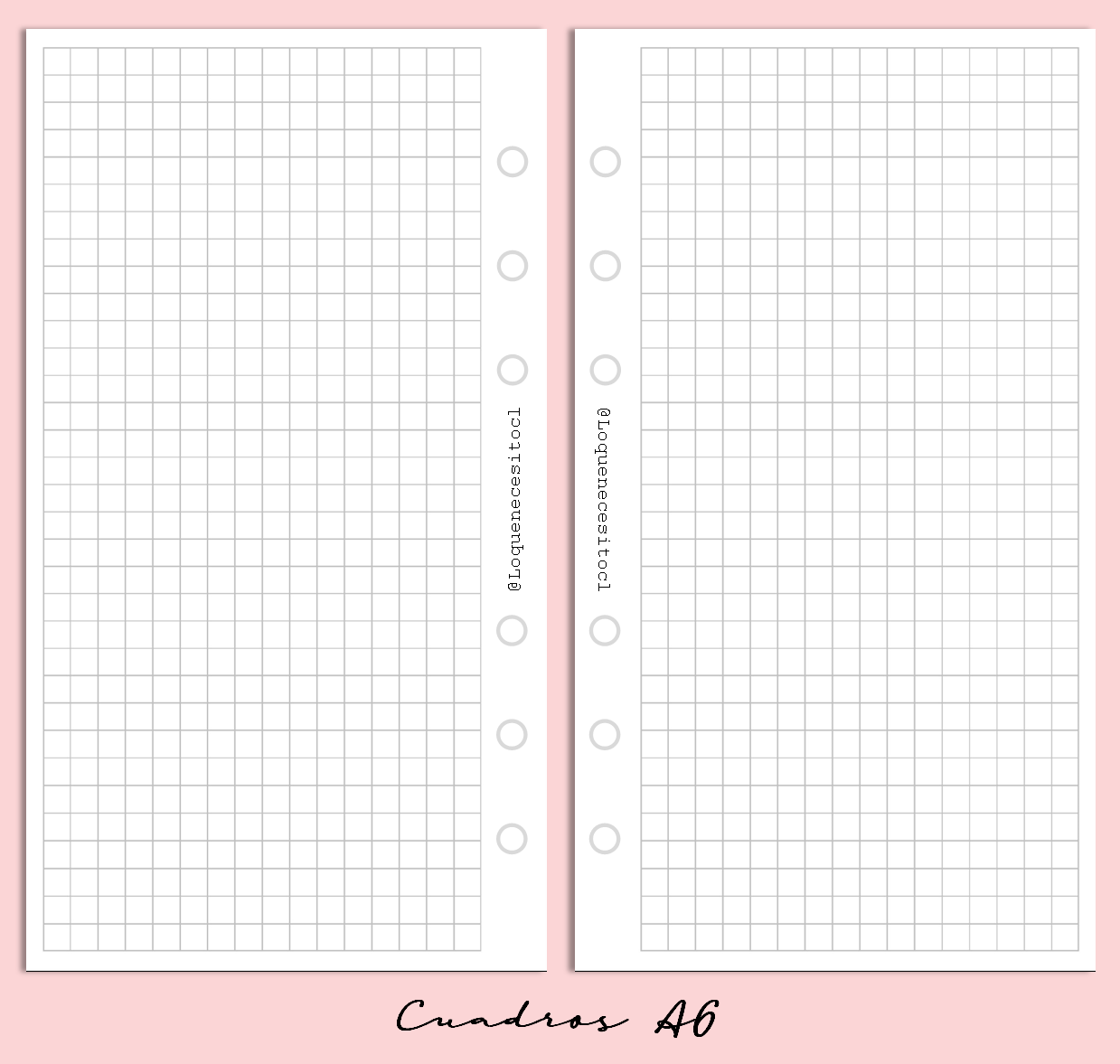 Insert A6 (Personal) Puntos/líneas/cuadros/blancas