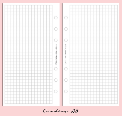 Insert A6 (Personal) Puntos/líneas/cuadros/blancas