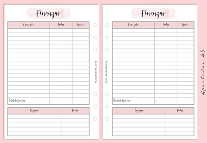 Planner de discos A5 Cozy