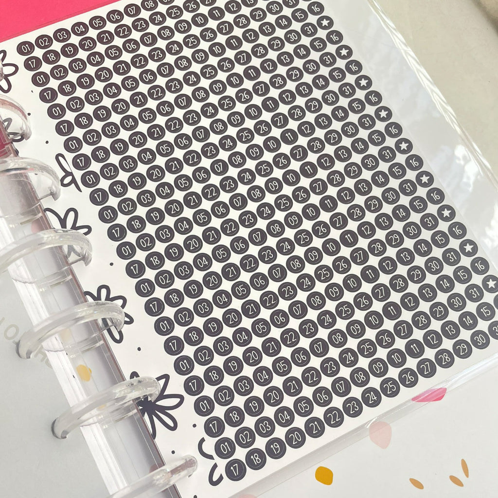 Planner de discos B6 Floral Minimalista
