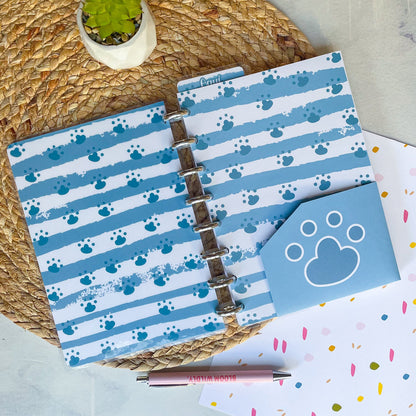 Cuaderno control veterinario azul