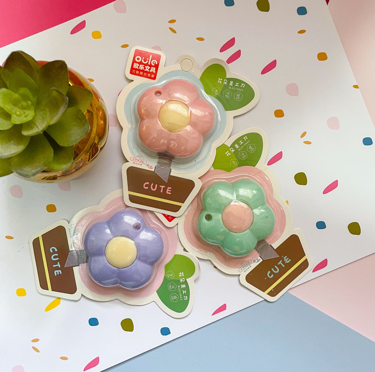 Cúter con diseño de flor