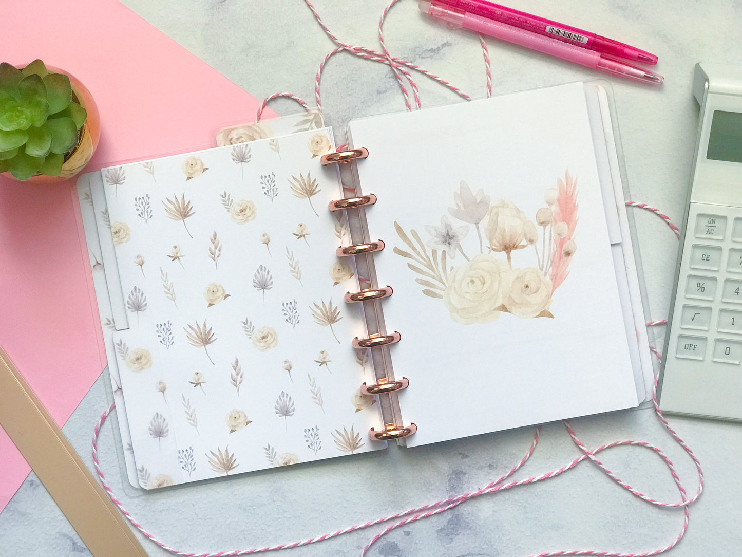 Planner de discos B6 Boho