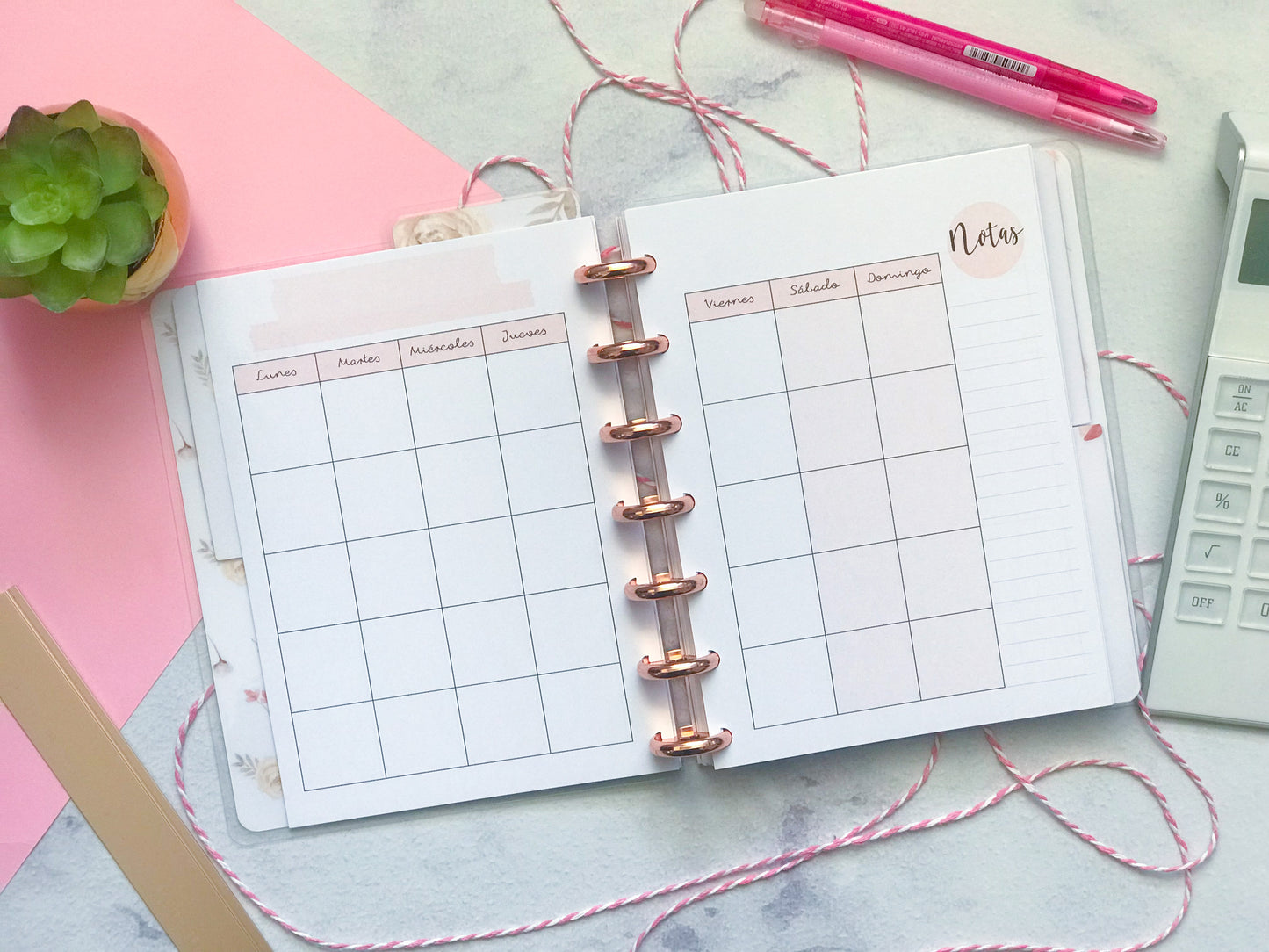 Planner de discos B6 Boho