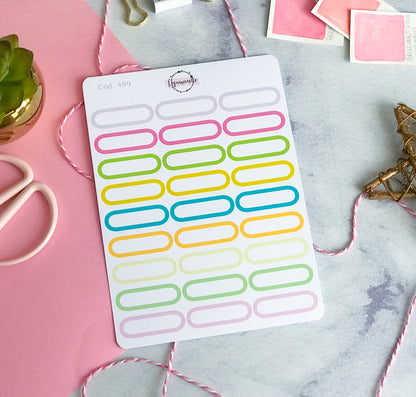 Pack sticker Esenciales para tu planner Summer P01