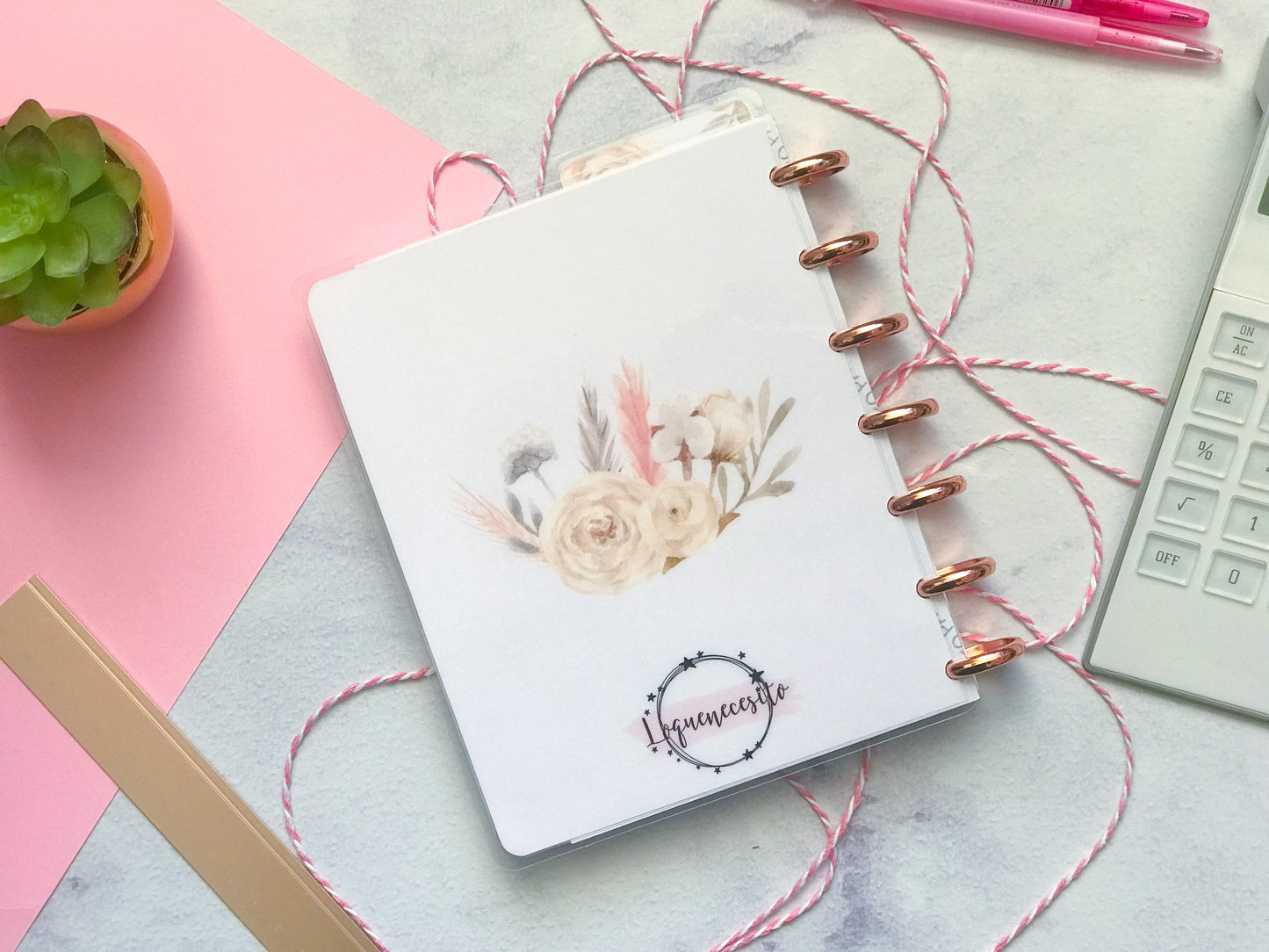 Planner de discos B6 Boho