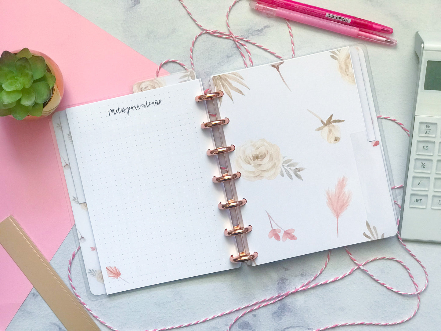 Planner de discos B6 Boho