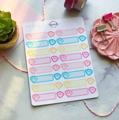 Pack de stickers Mascotas