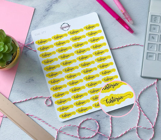 Sticker Historia (docente)