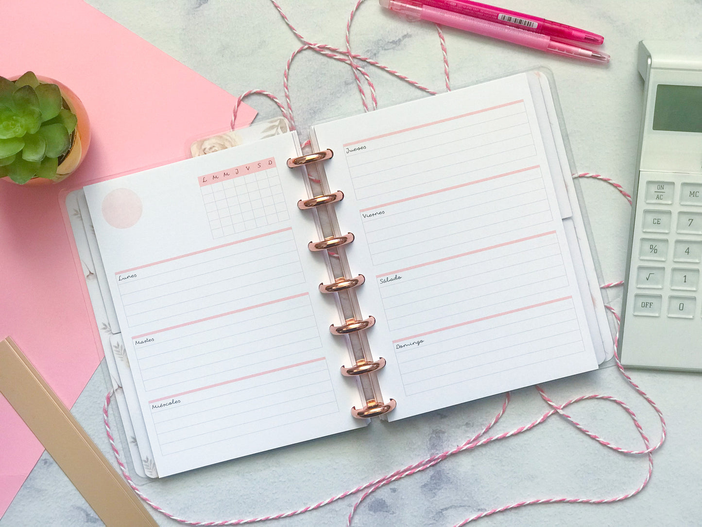 Planner de discos B6 Boho