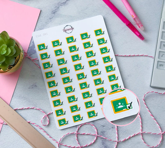 Sticker revisar  classroom (docente)