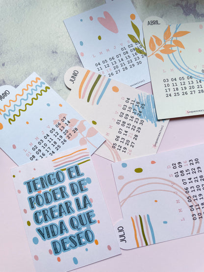 Calendario de escritorio Sin lluvia no hay flores