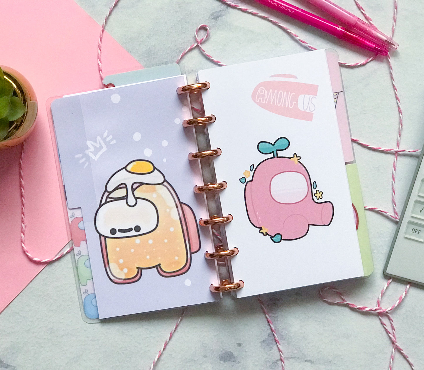 Planner de discos A6 Among us