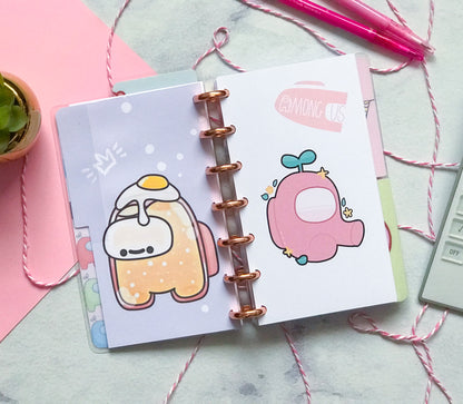 Planner de discos A6 Among us
